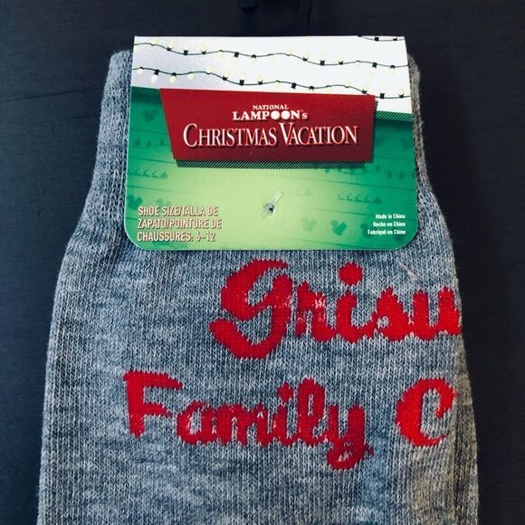 National Lampoon Christmas Griswold Family Vacation Fun Socks - Picture 2 of 3